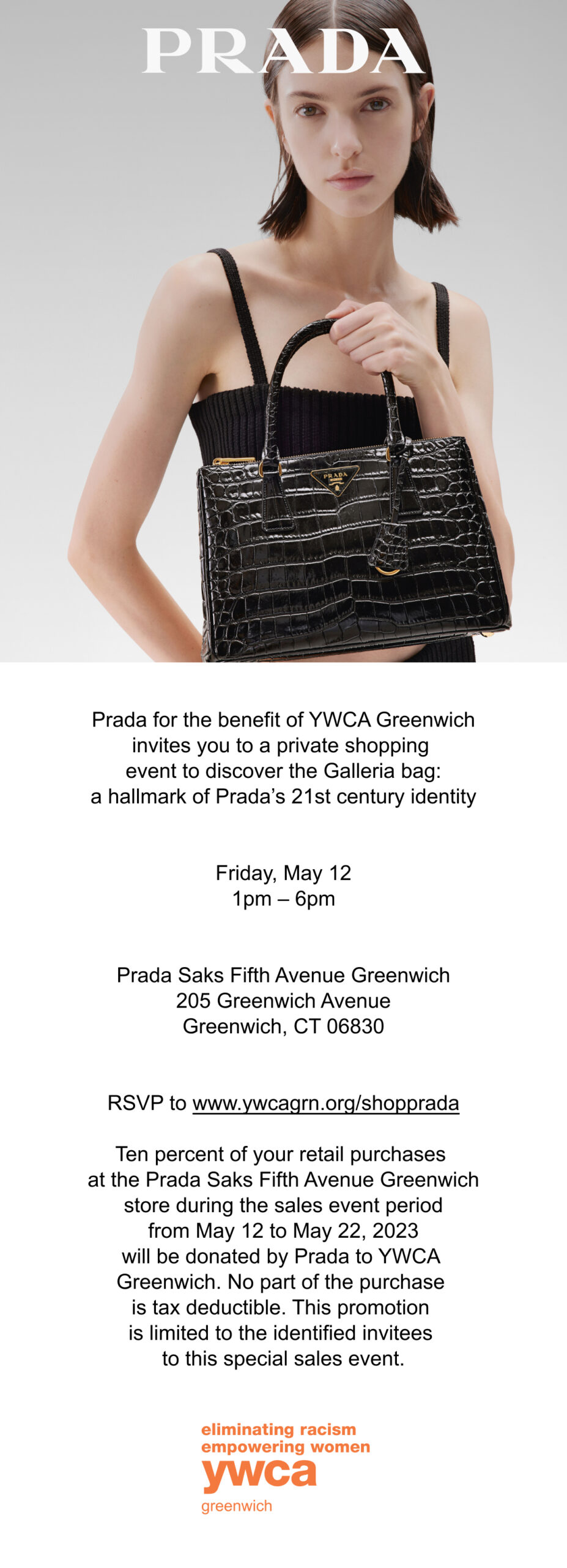 Prada Shopping Event - YWCA - Greenwich